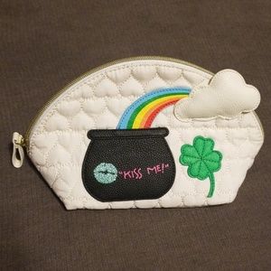 Betsey Johnson kiss me cosmetic bag